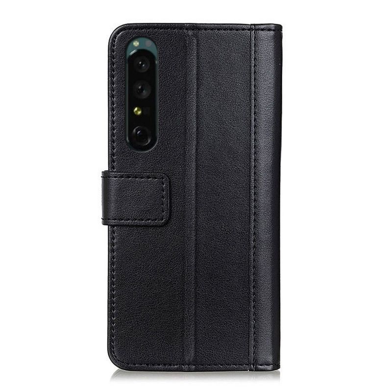 Flipové Pouzdro Na Sony Xperia 1 IV Kožený Styling