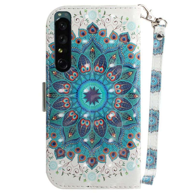 Flipové Pouzdro Na Sony Xperia 1 IV Na Lana Strappy Mandala