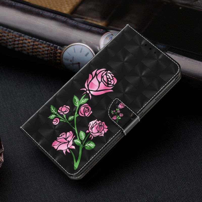 Flipové Pouzdro Na Sony Xperia 1 IV Růže S Lanyardem