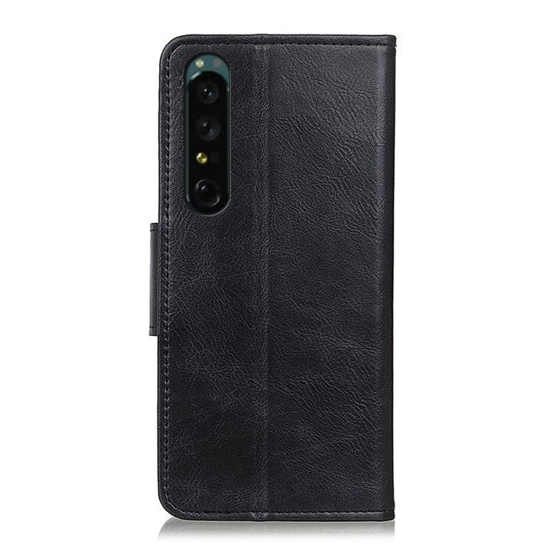 Flipové Pouzdro Na Sony Xperia 1 IV Stylová Kožená Spona Oboustranná