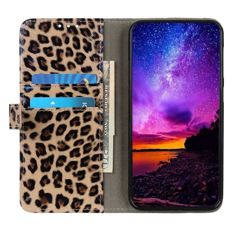 Flipové Pouzdro Na Sony Xperia 10 IV Efekt Leopardí Kůže