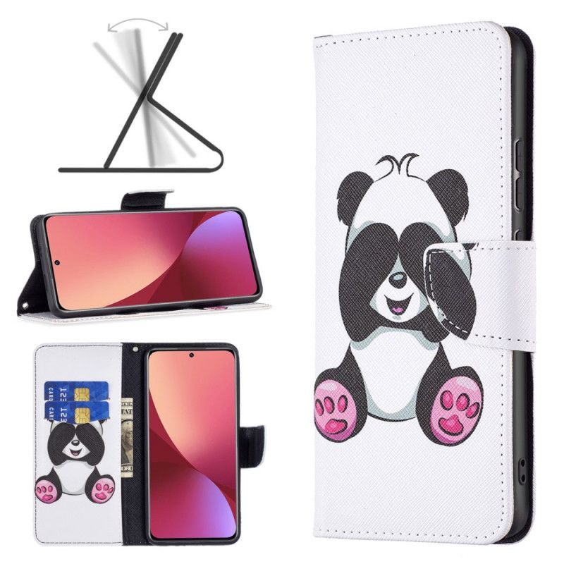 Flipové Pouzdro Na Xiaomi 12 / 12X Panda Zábava