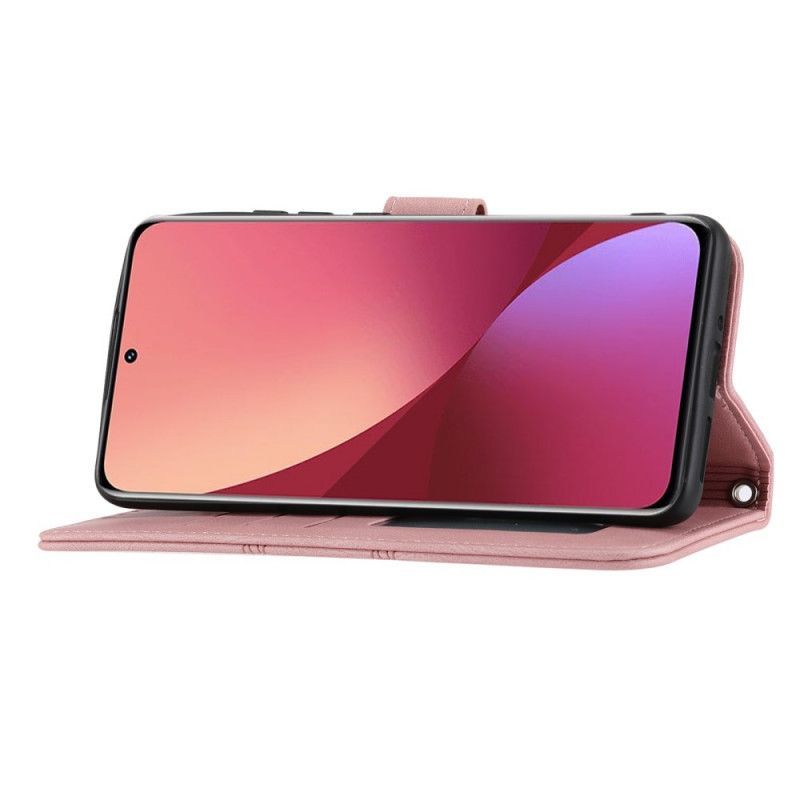 Flipové Pouzdro Na Xiaomi 12 Pro Na Lana Strappy Vzor