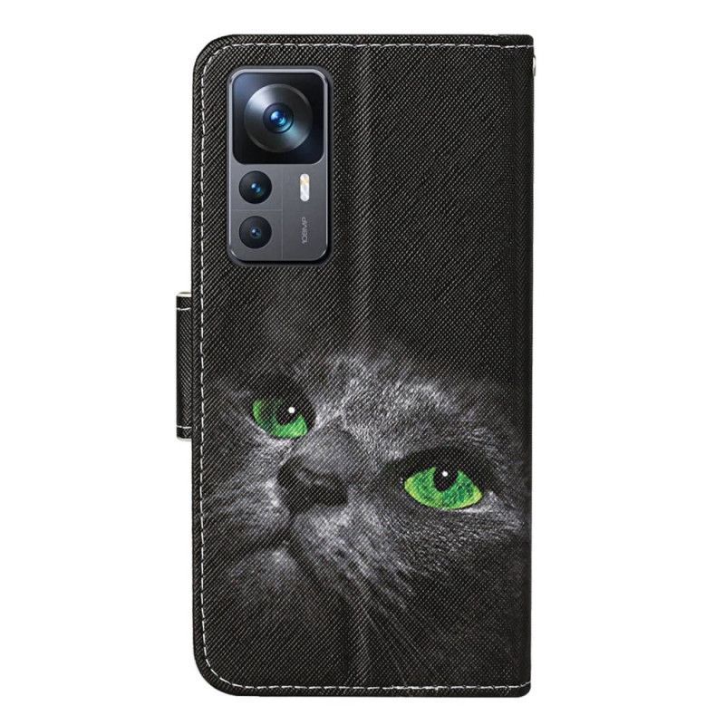 Flipové Pouzdro Na Xiaomi 12T / 12T Pro Na Lana Green Eyed Cat In Pop