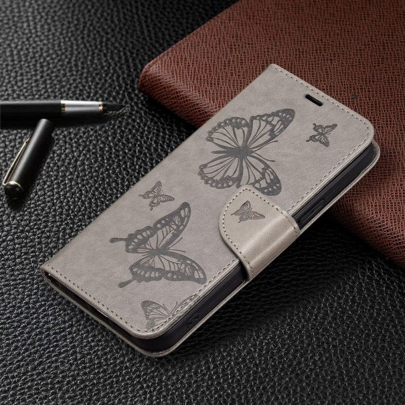 Flipové Pouzdro Na Xiaomi 13 Na Lana Butterflies Printed Strappy