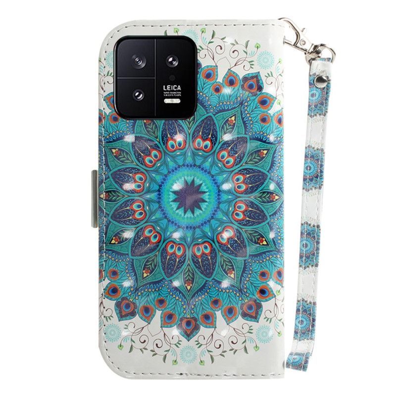 Flipové Pouzdro Na Xiaomi 13 Na Lana Strappy Mandala