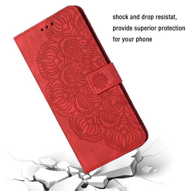 Flipové Pouzdro Na Xiaomi Redmi A1 Na Lana Strappy Mandala