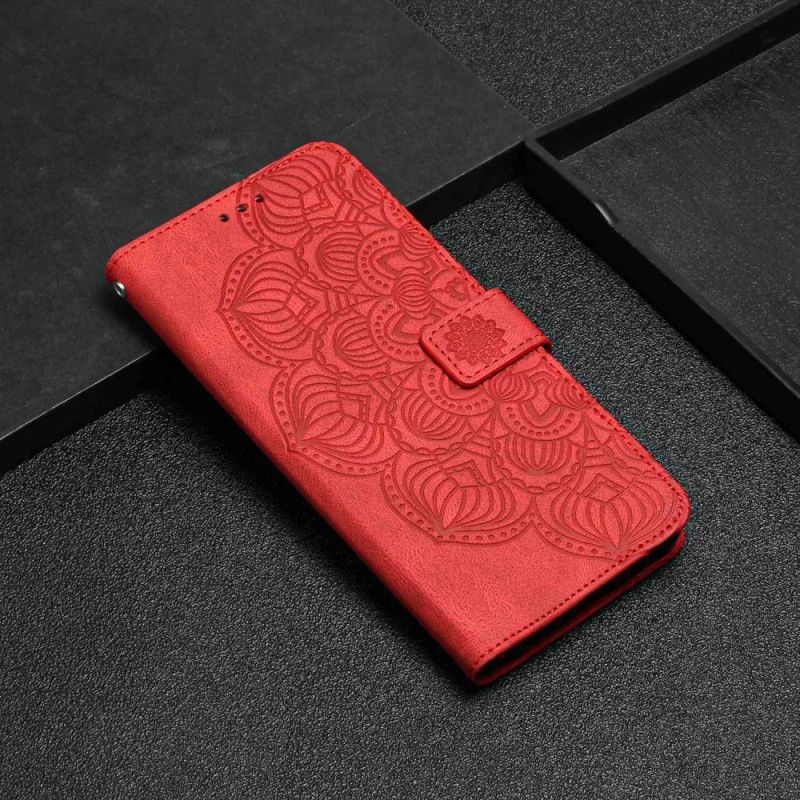 Flipové Pouzdro Na Xiaomi Redmi A1 Na Lana Strappy Mandala