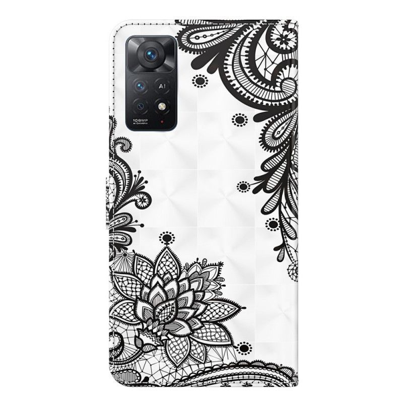 Flipové Pouzdro Na Xiaomi Redmi Note 11 Pro / 11 Pro 5G Elegantní Krajka