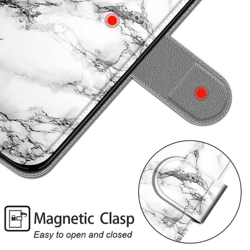 Flipové Pouzdro Na Xiaomi Redmi Note 11 Pro Plus 5G Na Lana Strappy Marble Elegance