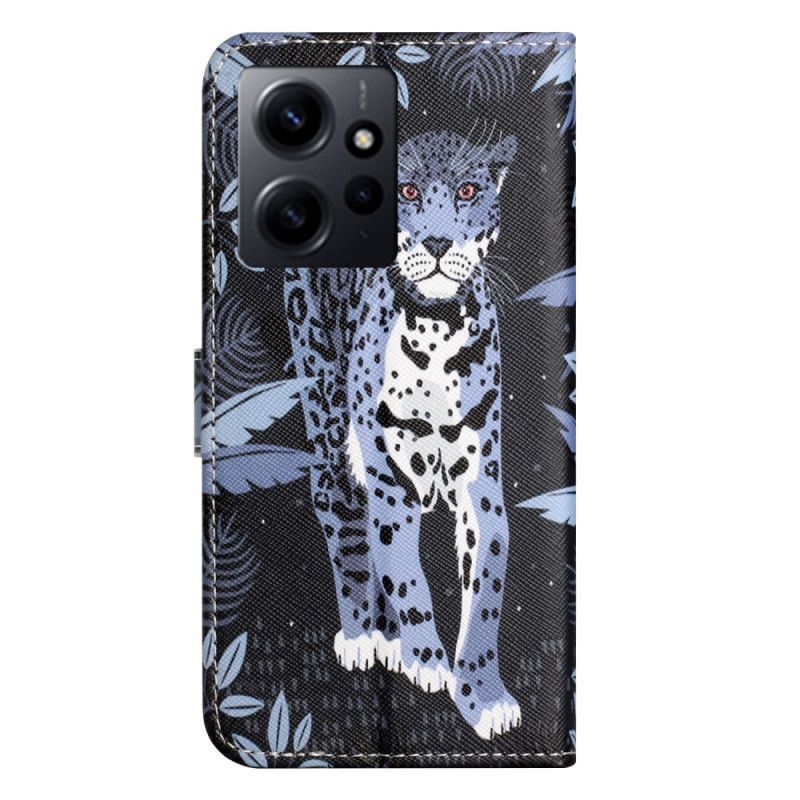 Flipové Pouzdro Na Xiaomi Redmi Note 12 4G Na Lana Strappy Leopard