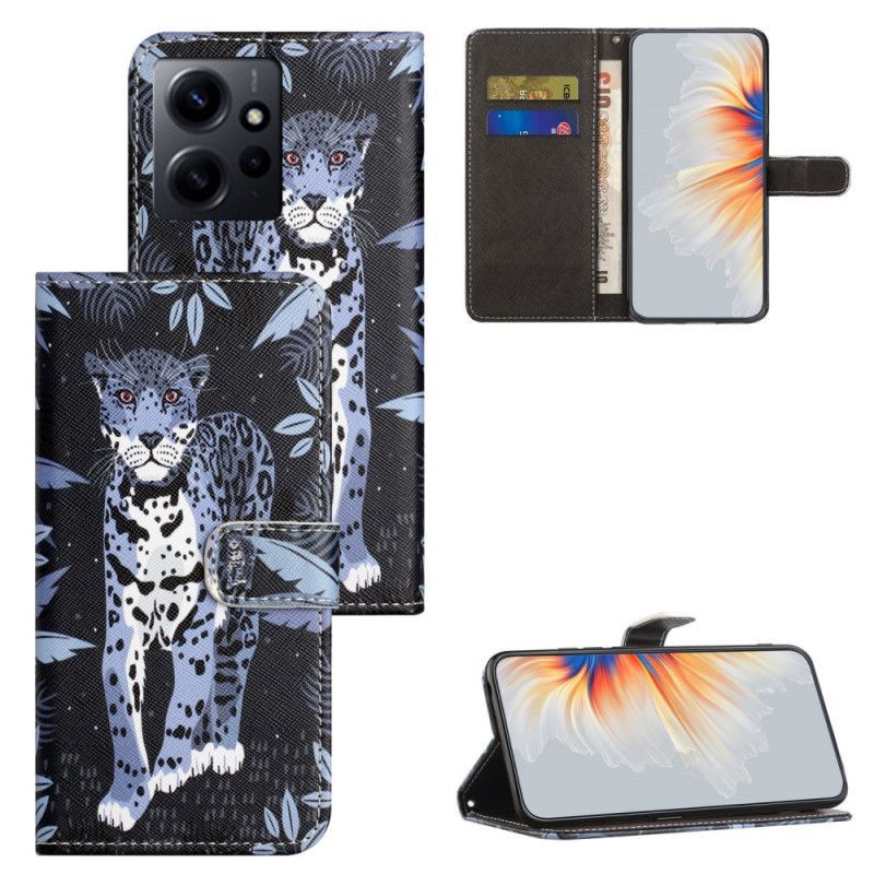 Flipové Pouzdro Na Xiaomi Redmi Note 12 4G Na Lana Strappy Leopard