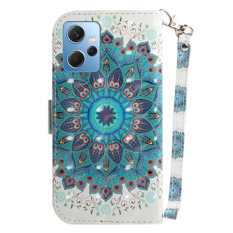 Flipové Pouzdro Na Xiaomi Redmi Note 12 4G Na Lana Strappy Mandala