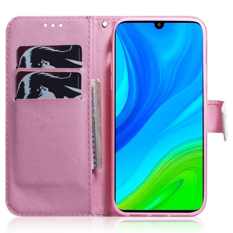 Flipové Pouzdro Na Xiaomi Redmi Note 12 5G Na Lana Starý Popruh Květina