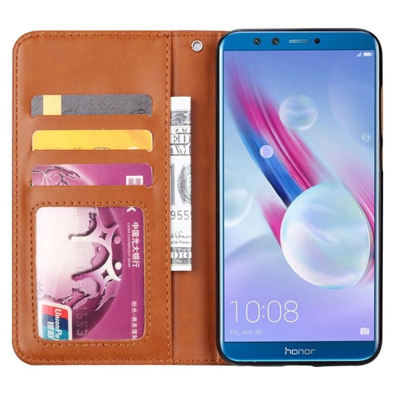 Flip Cover Huawei Kožené Pouzdro Folio Honor 9 Lite Imitace Kůže Pouzdro Na Karty