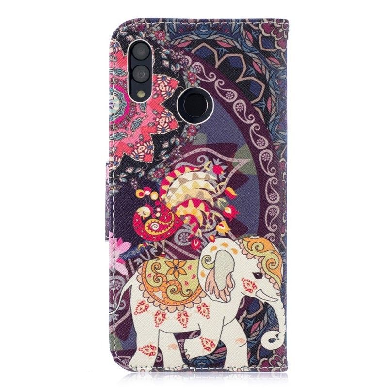 Flipové Pouzdro Na Honor 10 Lite / Huawei P Smart 2019 Etnickí Sloni Mandala