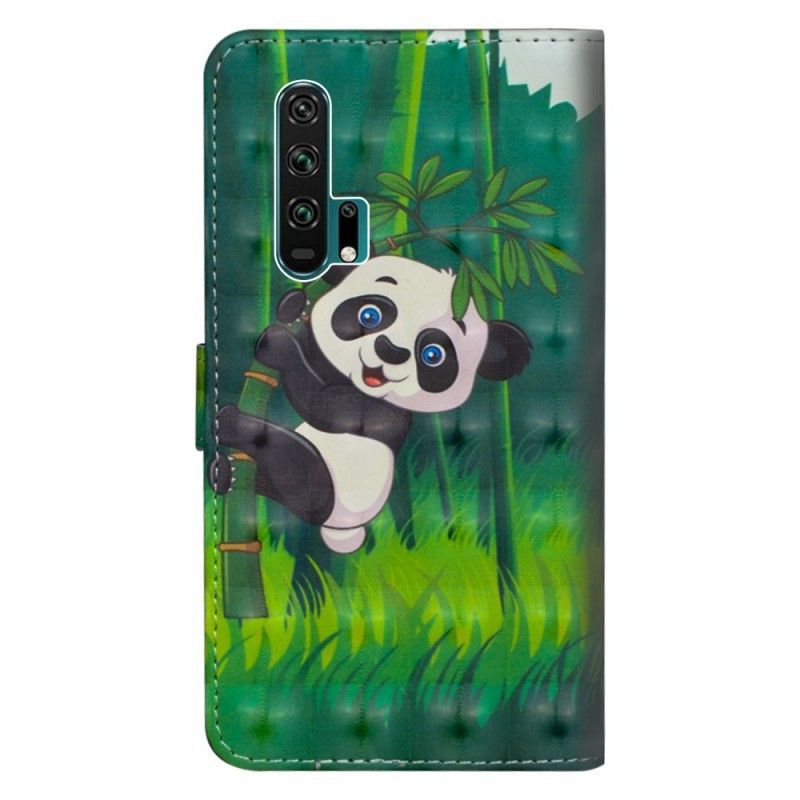 Flipové Pouzdro Na Honor 20 Pro Panda A Bambus