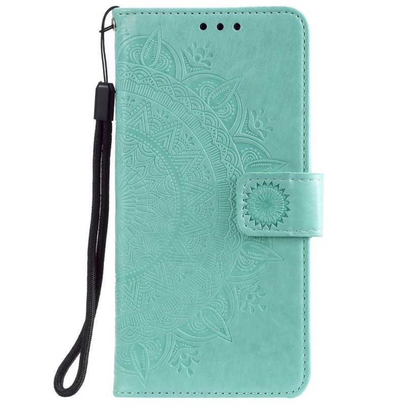 Huawei P Smart Z Cover / Kožené Pouzdro Na Honor 9x Sun Mandala