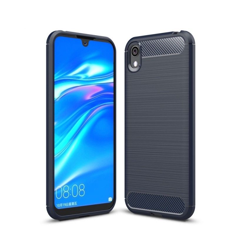 Huawei Y5 2019 Pouzdro / Kartáčované Uhlíkové Vlákno Kryt Na Honor 8s