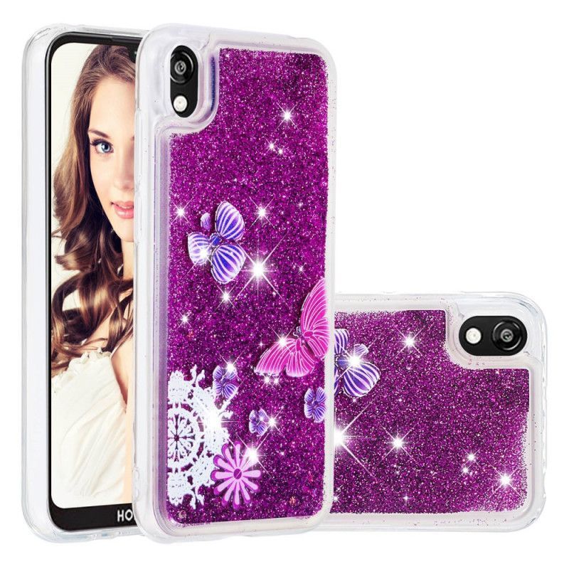 Huawei Y5 2019 Pouzdro / Kryt Honor 8s Glitter Madness Butterflies