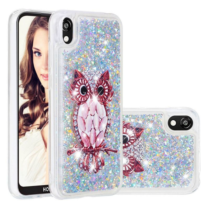 Huawei Y5 2019 Pouzdro / Kryt Na Honor 8s Glitter Rich Miss Owl