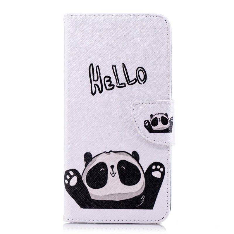 Huawei Y7 2018 Cover / Peněženková Pouzdra Honor 7c Ahoj Panda