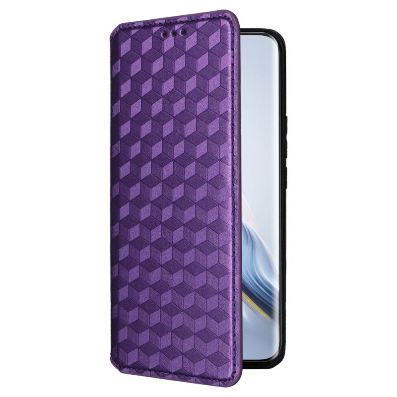 Kožené Pouzdro Folio Na Honor Magic 6 Pro 3d Kostky