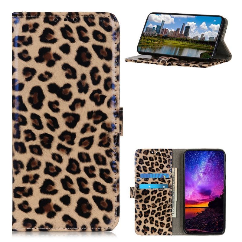 Kožené Pouzdro Honor 10x Lite Obyčejný Leopard