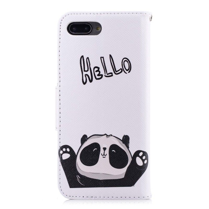 Kožený Kryt Honor 10 Ahoj Print Panda