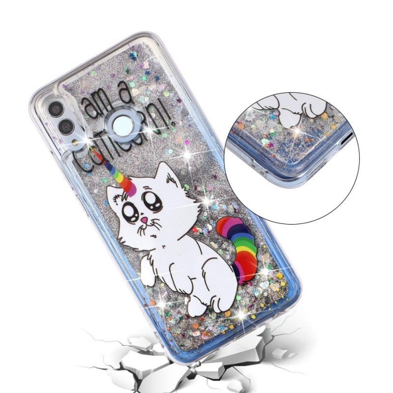 Kryt Honor 10 Lite / Huawei P Smart 2019 Caticorn Glitter