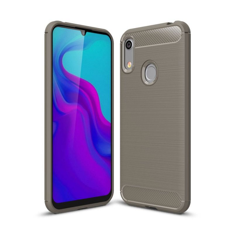 Kryt Honor 8a / Huawei Y6 2019 Kartáčované Uhlíkové Vlákno