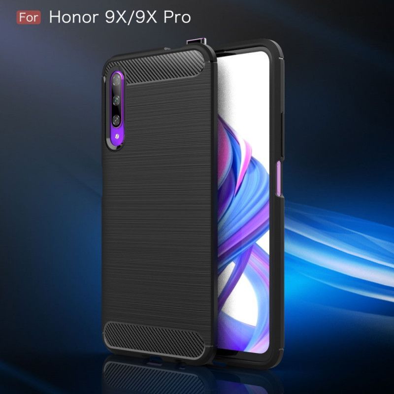 Kryt Honor 9x Pro Kartáčované Uhlíkové Vlákno