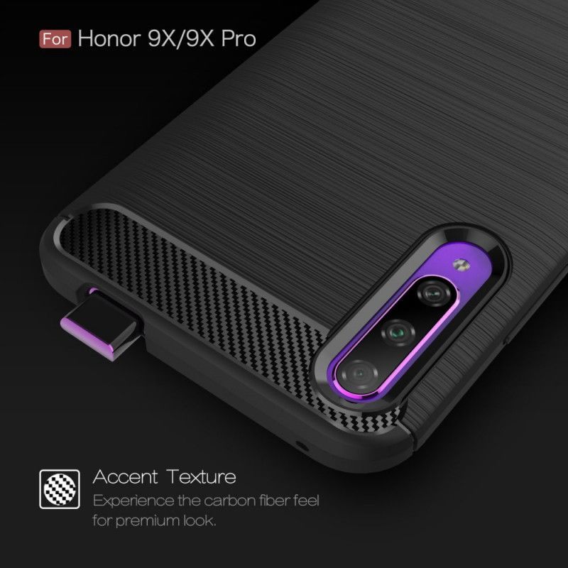 Kryt Honor 9x Pro Kartáčované Uhlíkové Vlákno