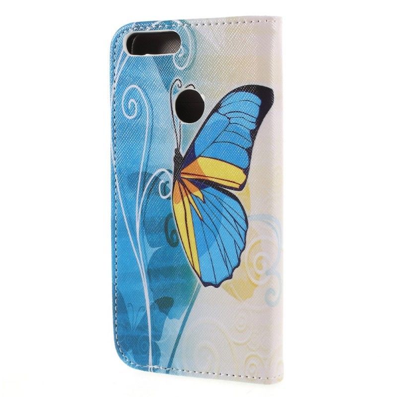 Pouzdro Huawei Flipové Pouzdro Honor 9 Lite Butterflies