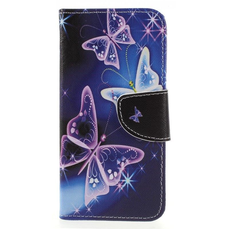 Pouzdro Huawei Flipové Pouzdro Honor 9 Lite Butterflies