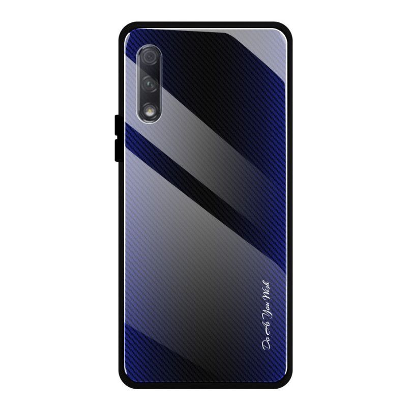 Pouzdro Huawei P Smart Pro / Uhlíkové Tvrzené Sklo Kryt Na Honor 9x Pro