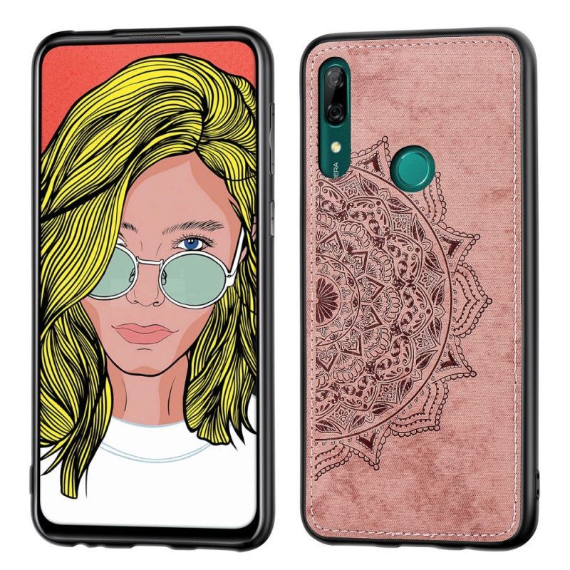 Pouzdro Huawei P Smart Z / Textura Tkaniny Kryt Na Honor 9x A Mandala