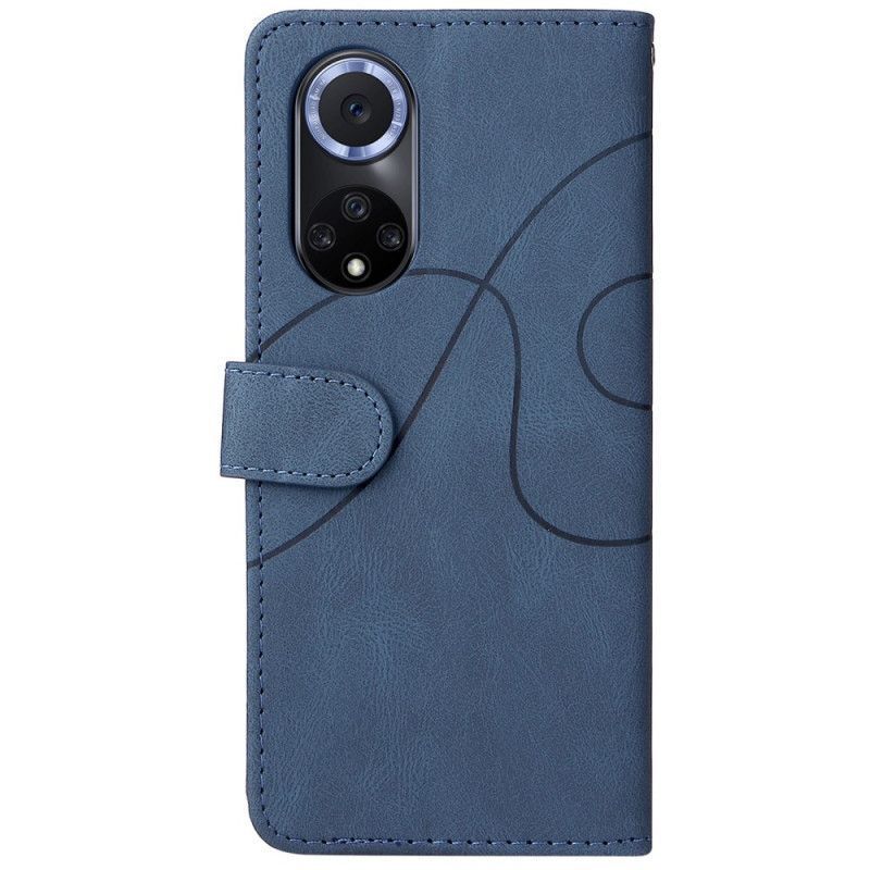 Case Honor 50 / Huawei Nova 9 Signature Dvoubarevná Umělá Kůže