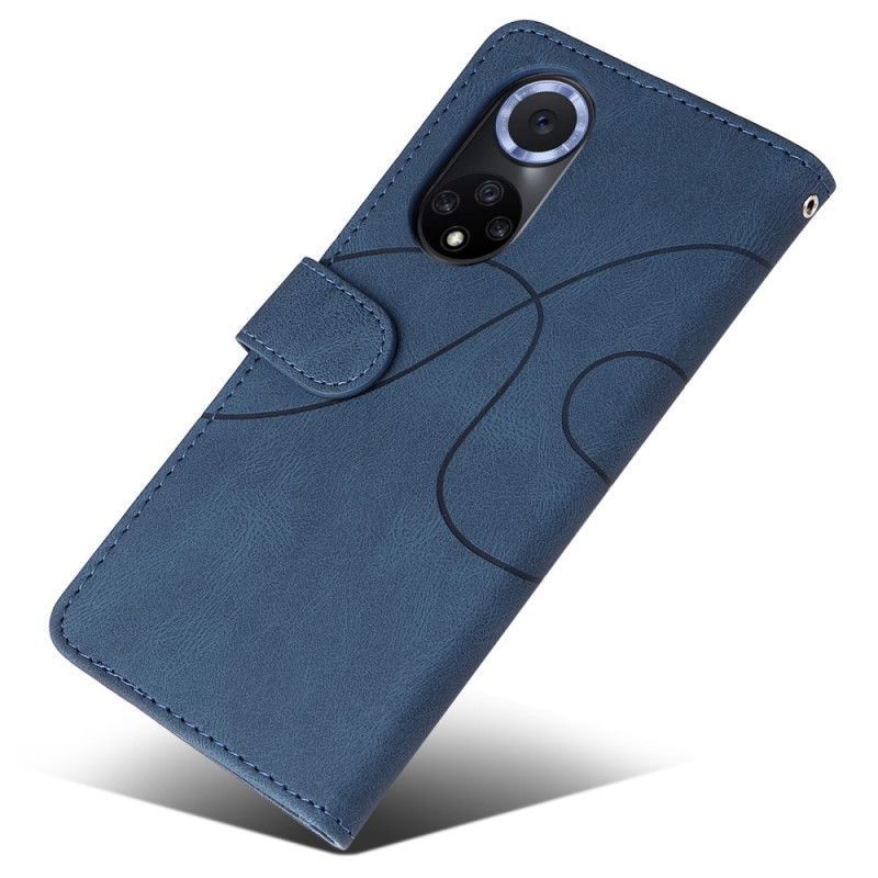 Case Honor 50 / Huawei Nova 9 Signature Dvoubarevná Umělá Kůže