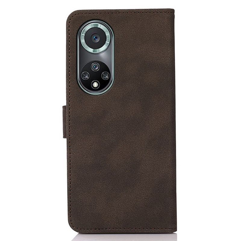 Case Honor 50 Pro / Huawei Nova 9 Pro Kožený Efekt Módní Khazneh