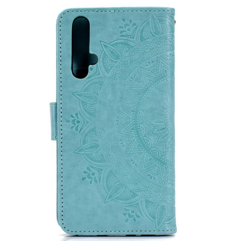 Cover Čest 20 / Flipové Pouzdro Huawei Nova 5t Sun Mandala