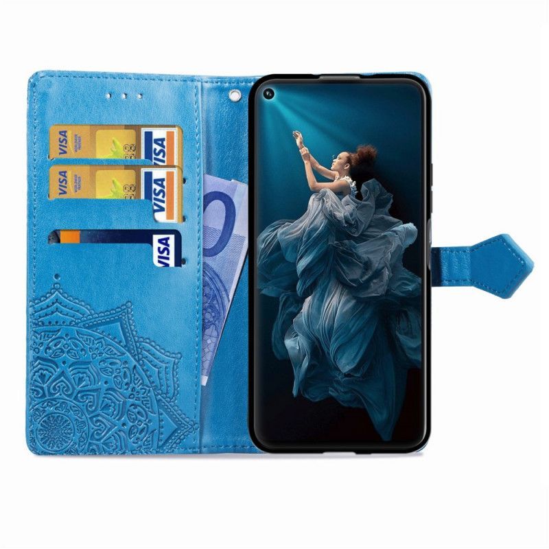 Cover Čest 20 / Flipové Pouzdro Na Huawei Nova 5t Středověká Mandala