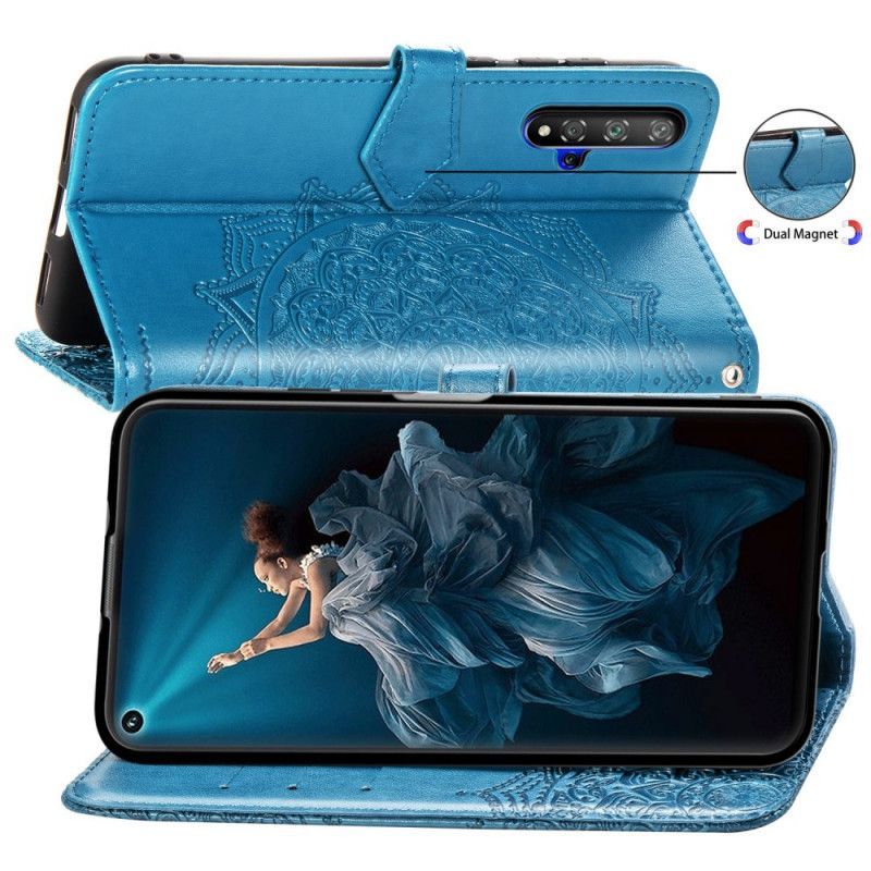 Cover Čest 20 / Flipové Pouzdro Na Huawei Nova 5t Středověká Mandala