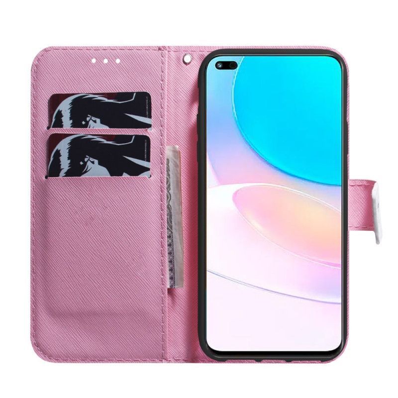 Cover Čest 50 Lite / Huawei Nova 8i Starorůžová Květina