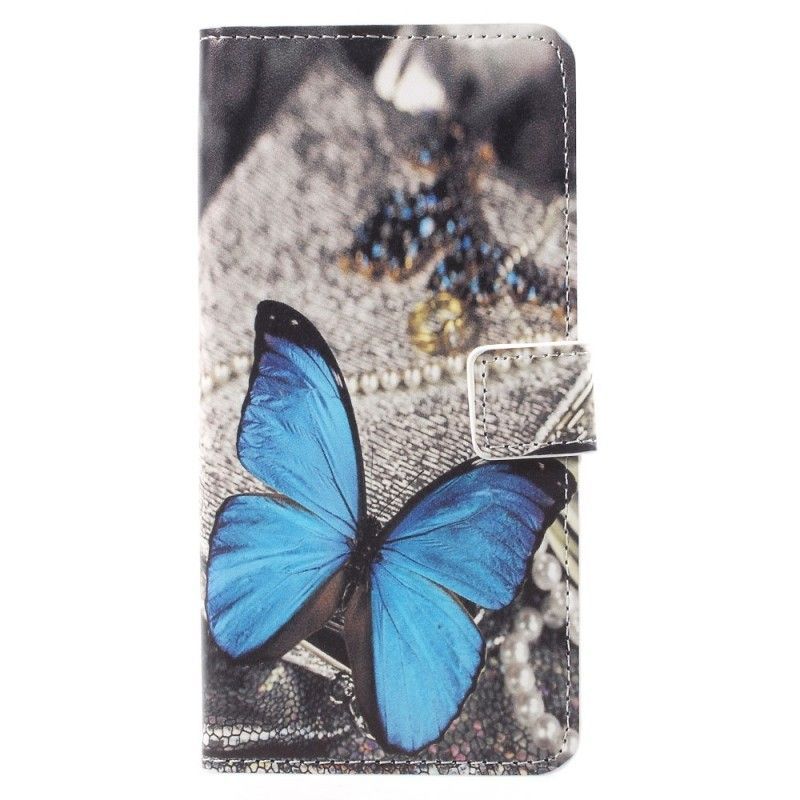 Flipové Pouzdro Huawei Mate 10 Pro Modrý Motýl