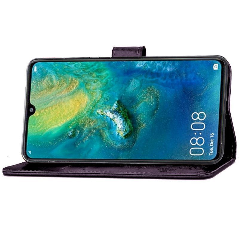 Flipové Pouzdro Huawei Mate 20 Květinový Potisk Klobouku Princ