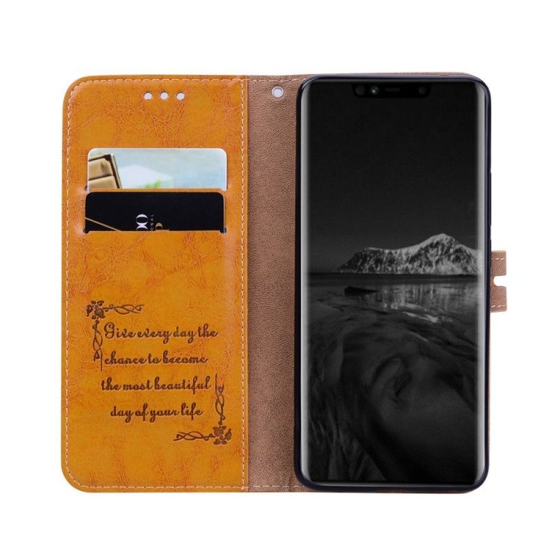 Flipové Pouzdro Huawei Mate 20 Pro Čepice Princ Vintage Olejový Vosk