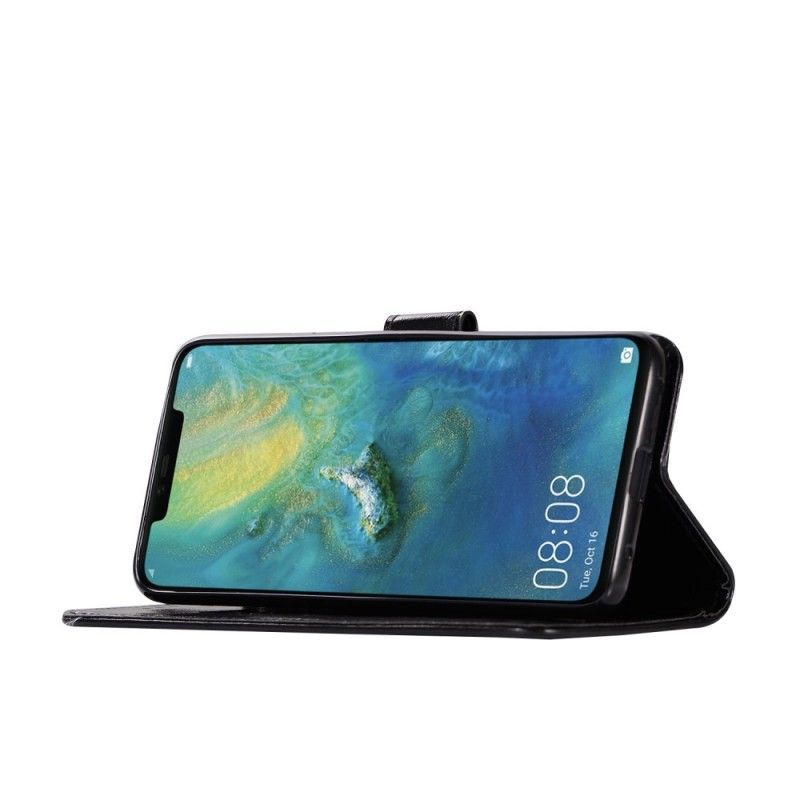 Flipové Pouzdro Huawei Mate 20 Pro Starý Kožený Řemínek