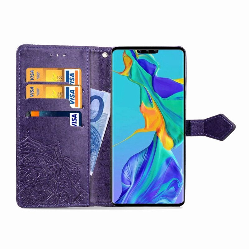 Flipové Pouzdro Huawei Mate 30 Pro Středověká Mandala