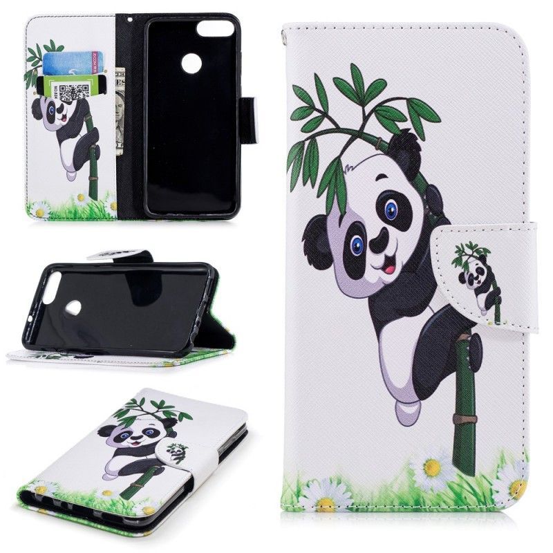 Flipové Pouzdro Huawei P Smart Panda Na Bambusu